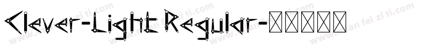 Clever-Light Regular字体转换